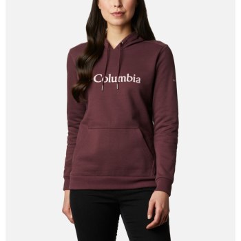 Columbia Hoodie Dames, Logo Bordeaux, 89REPNAXY